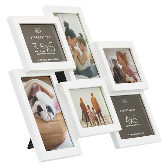 12 Pack: 6 Opening White Collage Frame, Expressions™ by Studio Décor®
